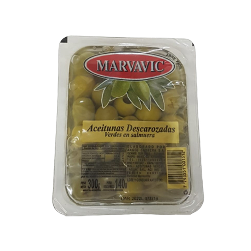 ACEITUNA DESCAROZADA 10X300cc MARVAVIC