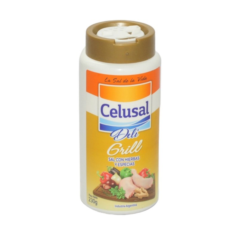 SAL FINA CELUSAL CONDIMENTADO GRILL  SALERO 6X230G  
