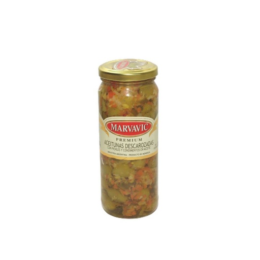 [00521        ] ACEITUNA CONDIMENTADA DESC. FRASCO 6X330cc MARVAVIC 