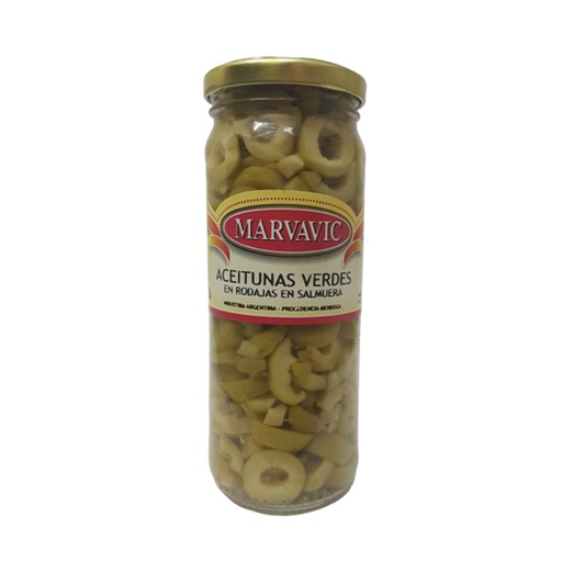[00523        ] ACEITUNA RODAJA FRASCO 6X330cc MARVAVIC       
