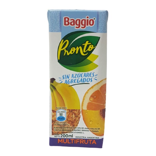 [00453] JUGO BAGGIO MULTI. S/AZUCAR 18X200cc